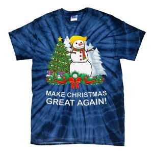 Make Christmas Great Again Funny Trump Xmas Tie-Dye T-Shirt