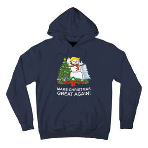 Make Christmas Great Again Funny Trump Xmas Tall Hoodie