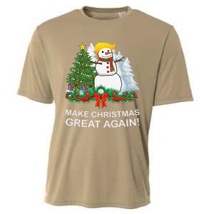 Make Christmas Great Again Funny Trump Xmas Cooling Performance Crew T-Shirt