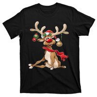 Merry Christmas Gifts For Him Funny Reindeer T-Shirt