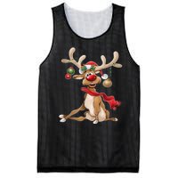 Merry Christmas Gifts For Him Funny Reindeer Mesh Reversible Basketball Jersey Tank