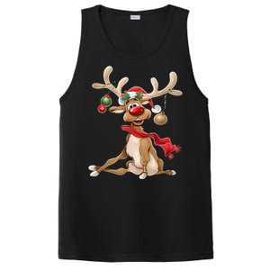 Merry Christmas Gifts For Him Funny Reindeer PosiCharge Competitor Tank