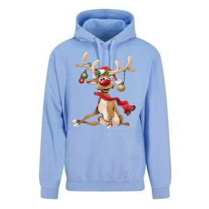 Merry Christmas Gifts For Him Funny Reindeer Unisex Surf Hoodie