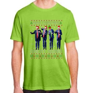 Make Christmas Great Again Ugly Sweaters Trump Dance Santa Adult ChromaSoft Performance T-Shirt