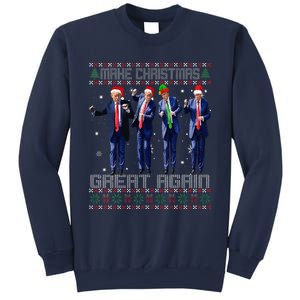 Make Christmas Great Again Ugly Sweaters Trump Dance Santa Sweatshirt