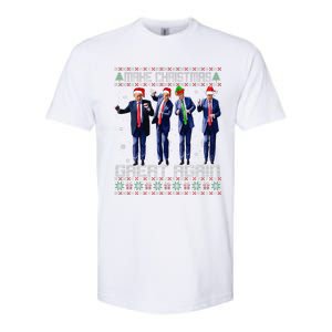 Make Christmas Great Again Ugly Sweaters Trump Dance Santa Softstyle CVC T-Shirt