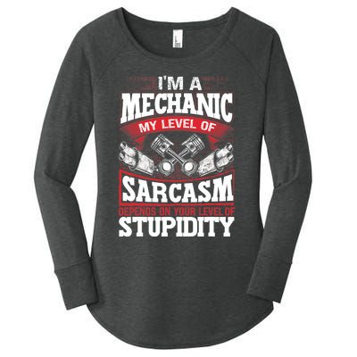 Mechanic Car Guy Im A Mechanic Women's Perfect Tri Tunic Long Sleeve Shirt