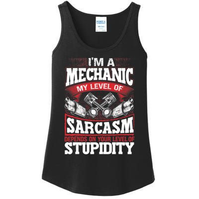 Mechanic Car Guy Im A Mechanic Ladies Essential Tank