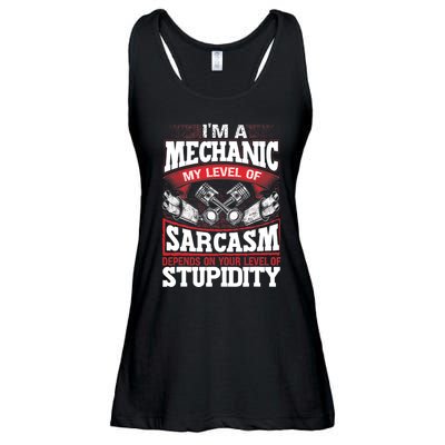 Mechanic Car Guy Im A Mechanic Ladies Essential Flowy Tank