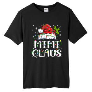 Mimi Claus Gift Christmas Lights Pajama Family Matching Funny Gift Tall Fusion ChromaSoft Performance T-Shirt