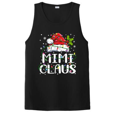 Mimi Claus Gift Christmas Lights Pajama Family Matching Funny Gift PosiCharge Competitor Tank