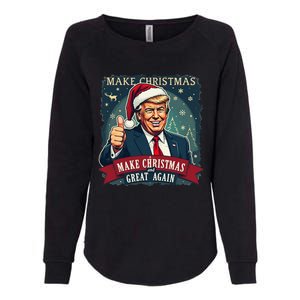 Make Christmas Great Again Santa Funny Trump Xmas Pajamas Womens California Wash Sweatshirt