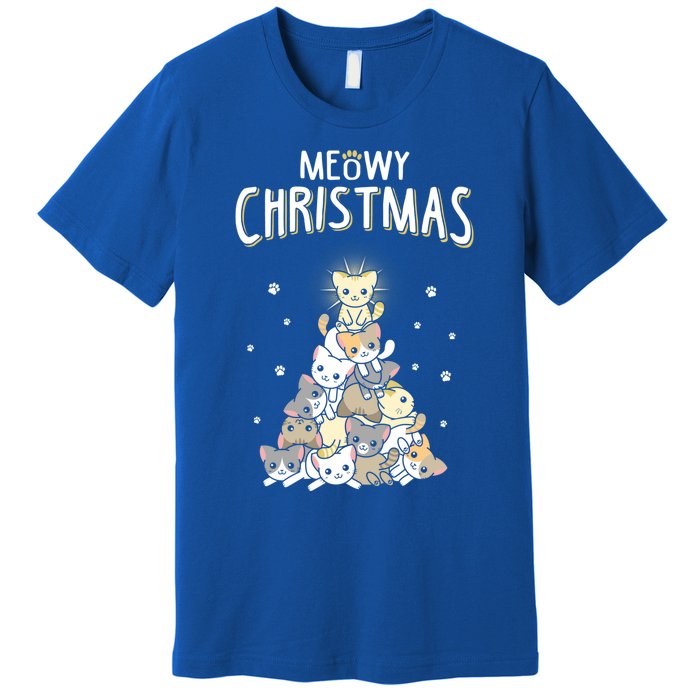 Meow Christmas Gift Premium T-Shirt