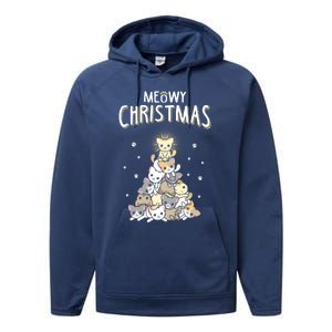 Meow Christmas Gift Performance Fleece Hoodie