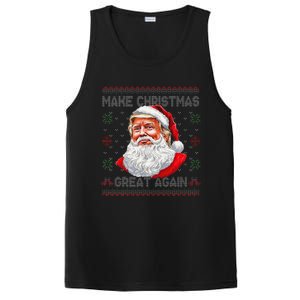 Make Christmas Great Again Funny Santa Trump Ugly Xmas PosiCharge Competitor Tank