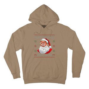 Make Christmas Great Again Funny Santa Trump Ugly Xmas Hoodie