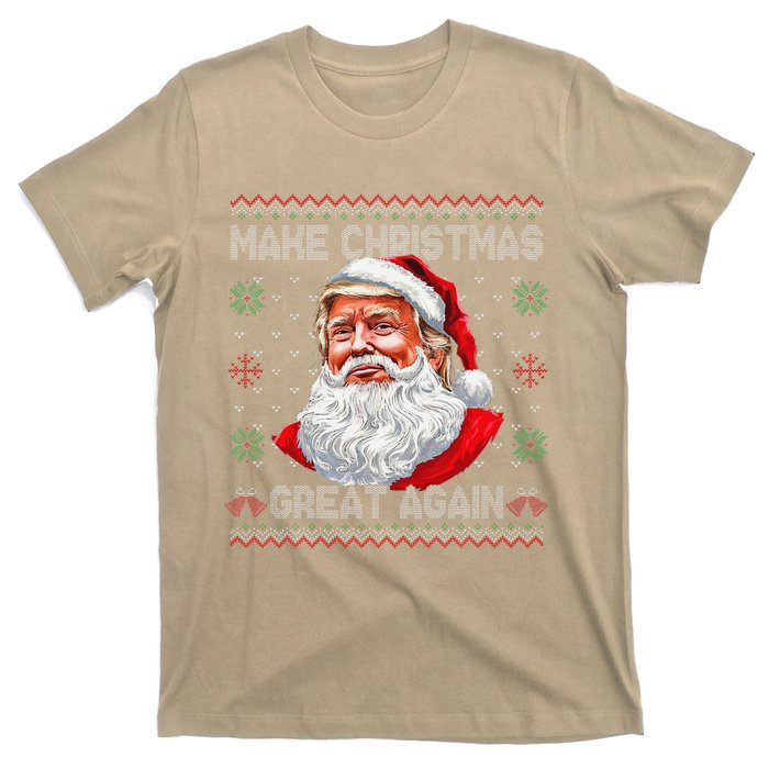 Make Christmas Great Again Funny Santa Trump Ugly Xmas T-Shirt