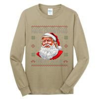 Make Christmas Great Again Funny Santa Trump Ugly Xmas Tall Long Sleeve T-Shirt