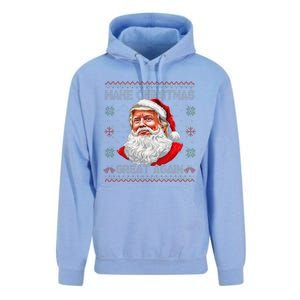 Make Christmas Great Again Funny Santa Trump Ugly Xmas Unisex Surf Hoodie