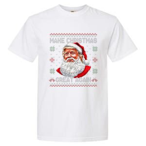 Make Christmas Great Again Funny Santa Trump Ugly Xmas Garment-Dyed Heavyweight T-Shirt