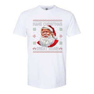 Make Christmas Great Again Funny Santa Trump Ugly Xmas Softstyle CVC T-Shirt