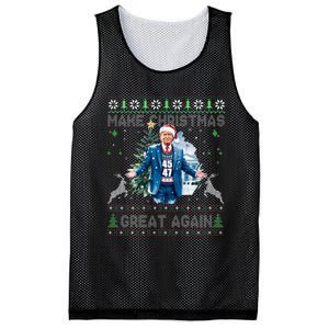 Make Christmas Great Again Ugly Sweaters Funny Trump 47 Xmas Swea Mesh Reversible Basketball Jersey Tank