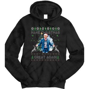 Make Christmas Great Again Ugly Sweaters Funny Trump 47 Xmas Swea Tie Dye Hoodie