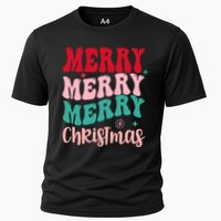 Merry Christmas Groovy Holiday Festive Performance Shirt