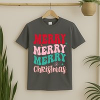 Merry Christmas Groovy Holiday Festive T-Shirt