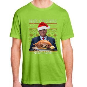 Make Christmas Great Again Trump Pajamas Ugly (9) Adult ChromaSoft Performance T-Shirt