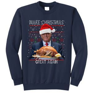 Make Christmas Great Again Trump Pajamas Ugly (9) Sweatshirt