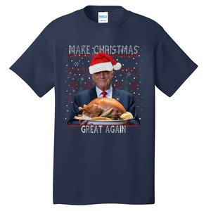 Make Christmas Great Again Trump Pajamas Ugly (9) Tall T-Shirt