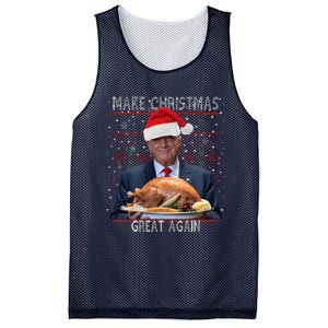 Make Christmas Great Again Trump Pajamas Ugly (9) Mesh Reversible Basketball Jersey Tank