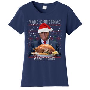 Make Christmas Great Again Trump Pajamas Ugly (9) Women's T-Shirt