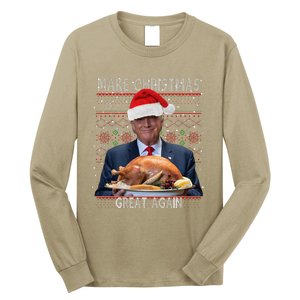 Make Christmas Great Again Trump Pajamas Ugly (9) Long Sleeve Shirt