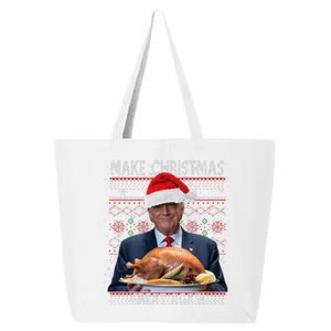 Make Christmas Great Again Trump Pajamas Ugly (9) 25L Jumbo Tote