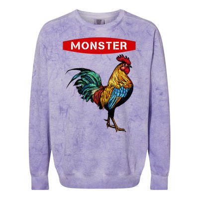 Monster Cock Gift Funny Big Dick Energy Gift Colorblast Crewneck Sweatshirt