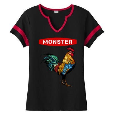 Monster Cock Gift Funny Big Dick Energy Gift Ladies Halftime Notch Neck Tee