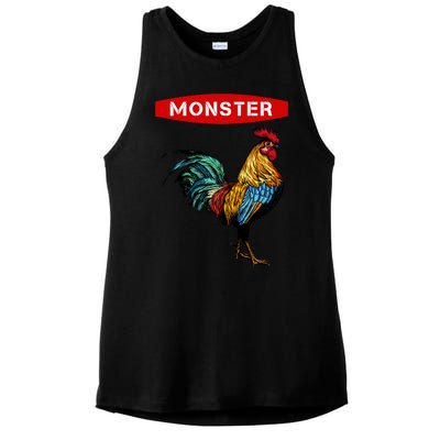 Monster Cock Gift Funny Big Dick Energy Gift Ladies PosiCharge Tri-Blend Wicking Tank