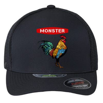 Monster Cock Gift Funny Big Dick Energy Gift Flexfit Unipanel Trucker Cap