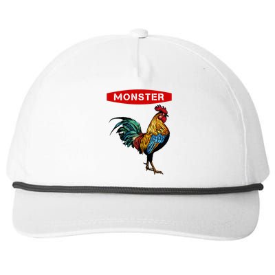 Monster Cock Gift Funny Big Dick Energy Gift Snapback Five-Panel Rope Hat