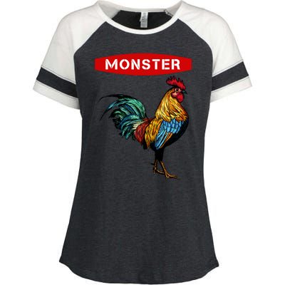 Monster Cock Gift Funny Big Dick Energy Gift Enza Ladies Jersey Colorblock Tee