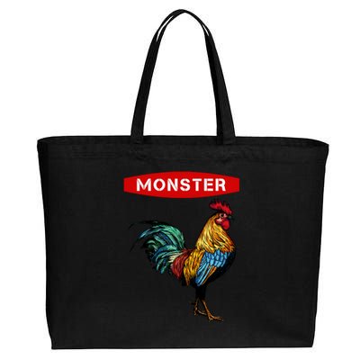 Monster Cock Gift Funny Big Dick Energy Gift Cotton Canvas Jumbo Tote