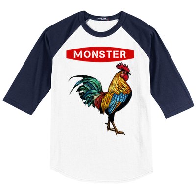 Monster Cock Gift Funny Big Dick Energy Gift Baseball Sleeve Shirt