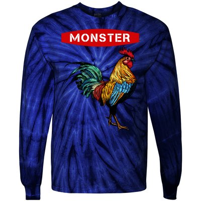 Monster Cock Gift Funny Big Dick Energy Gift Tie-Dye Long Sleeve Shirt