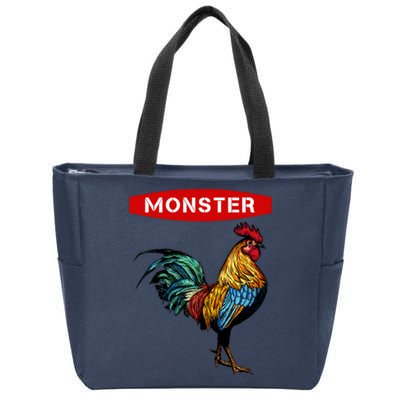 Monster Cock Gift Funny Big Dick Energy Gift Zip Tote Bag