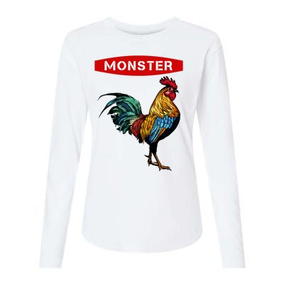 Monster Cock Gift Funny Big Dick Energy Gift Womens Cotton Relaxed Long Sleeve T-Shirt