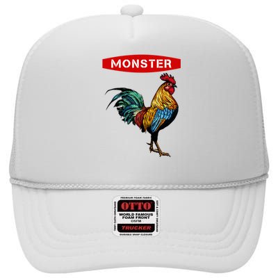 Monster Cock Gift Funny Big Dick Energy Gift High Crown Mesh Back Trucker Hat