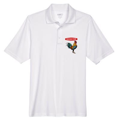 Monster Cock Gift Funny Big Dick Energy Gift Men's Origin Performance Pique Polo