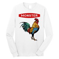 Monster Cock Gift Funny Big Dick Energy Gift Long Sleeve Shirt